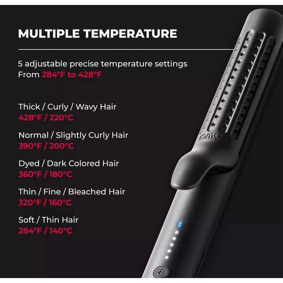 Tymo Airflow 2-in-1 Hair Curler & Straightener Black Tested - Picture 8 of 10